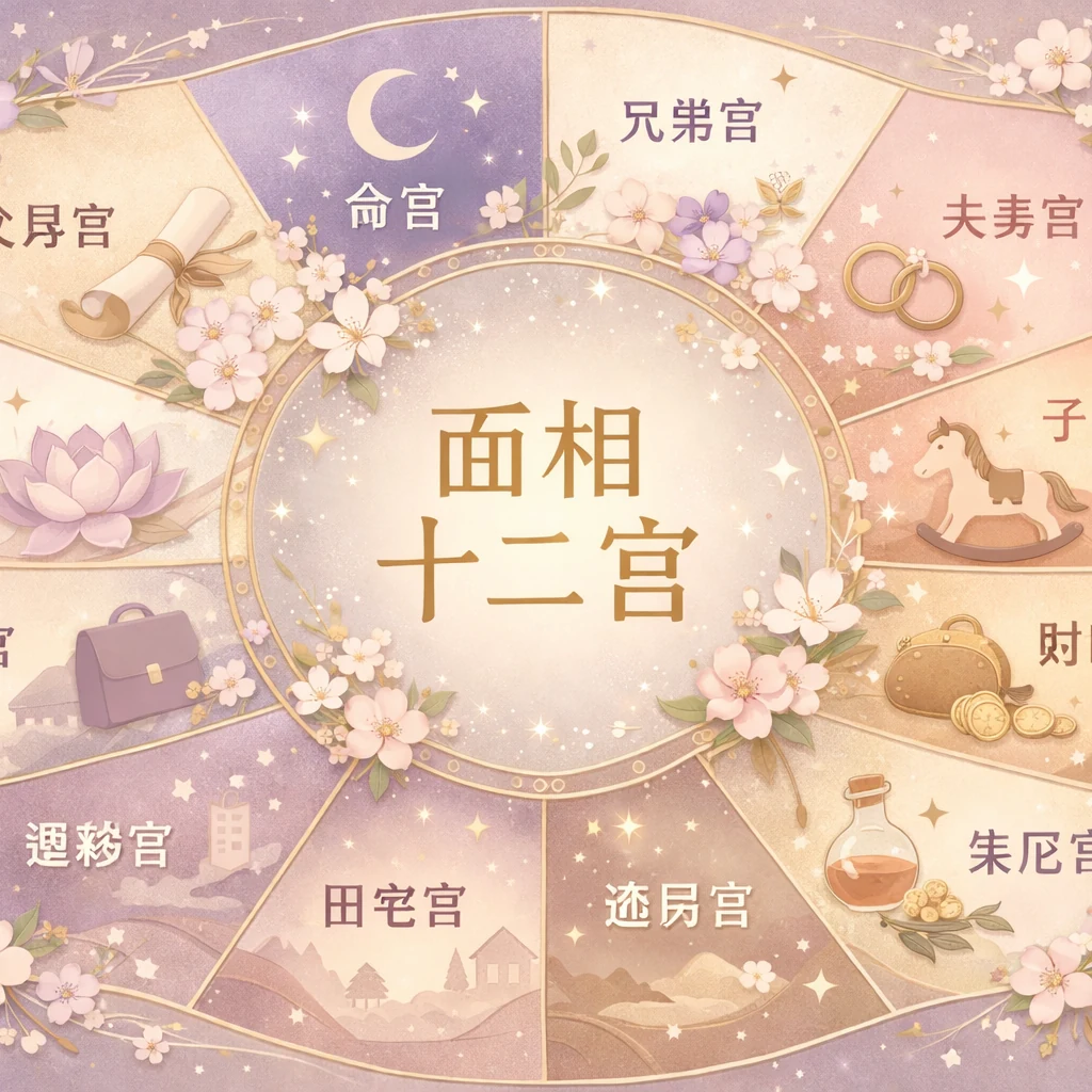 面相十二宮總覽(twelve-palaces | 女性)
